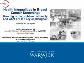 Health Inequalities in Breast Cancer Screening: