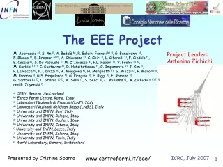 The EEE Project