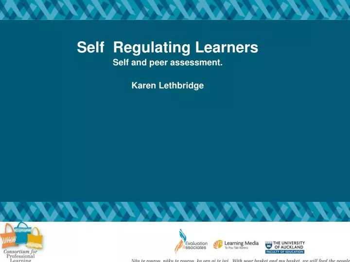 self regulating learners self and peer assessment