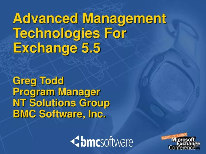 advanced management technologies for exchange