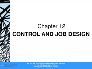 CONTROL AND JOB DESIGN