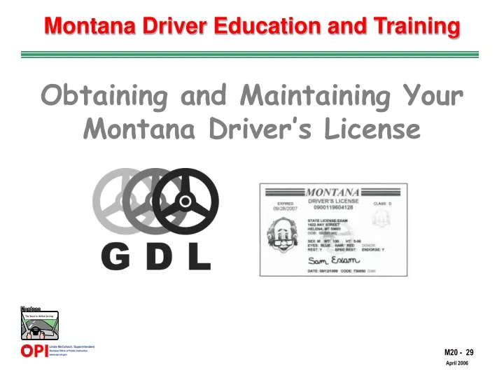 montana driver education and training
