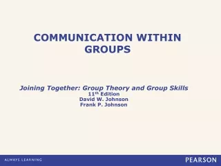 COMMUNICATION WITHIN GROUPS