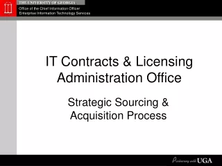 IT Contracts &amp; Licensing Administration Office