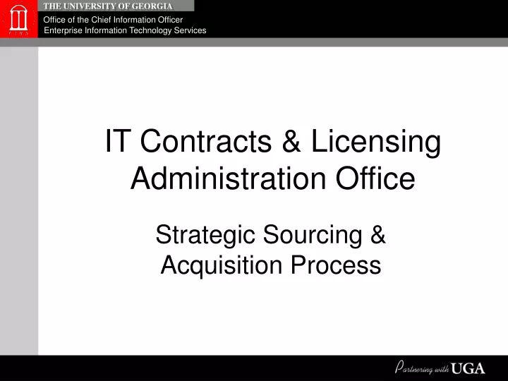it contracts licensing administration office