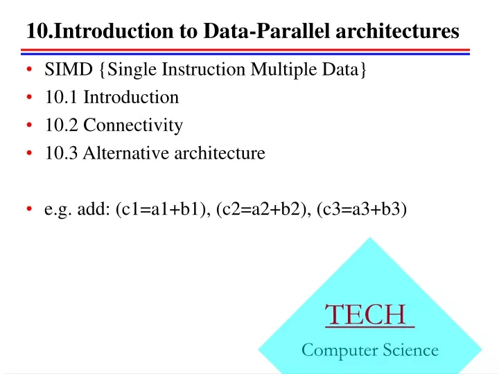 10 introduction to data parallel architectures