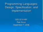 Comprehensive Overview of Programming Languages: Design and Implementation - slide 1