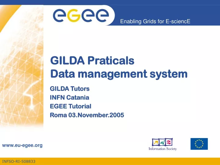 gilda praticals data management system