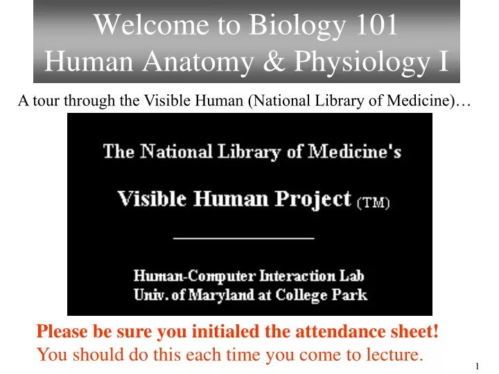 welcome to biology 101 human anatomy physiology i