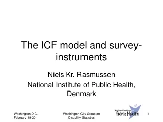 The ICF model and survey-instruments