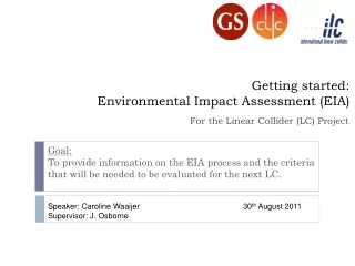 Getting started: Environmental Impact Assessment (EIA)