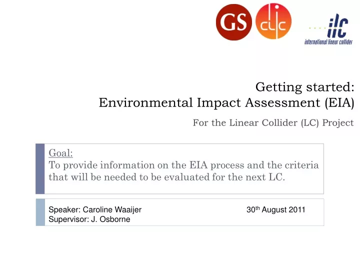 getting started environmental impact assessment eia