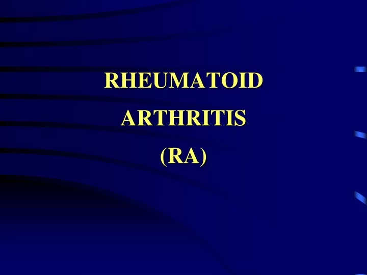 rheumatoid arthritis ra