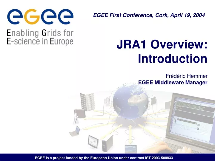 egee first conference cork april 19 2004