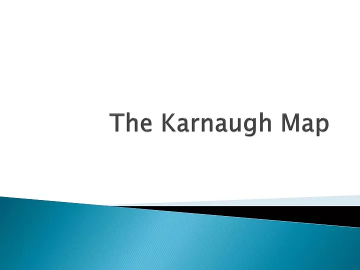the karnaugh map
