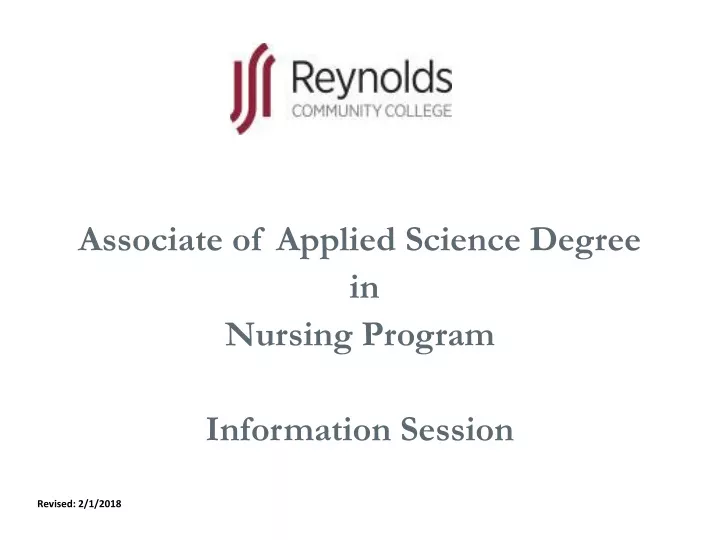 associate of applied science degree in nursing