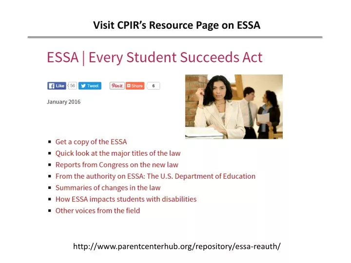 visit cpir s resource page on essa