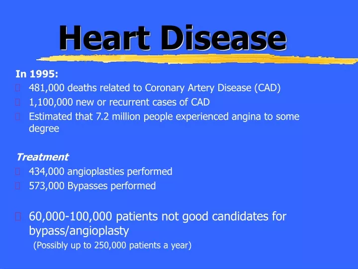 heart disease in 1995 481 000 deaths related