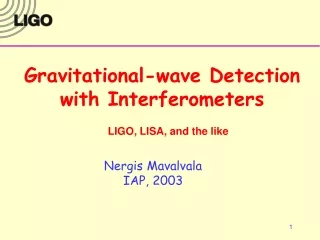Gravitational-wave Detection with Interferometers