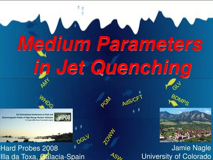 medium parameters in jet quenching