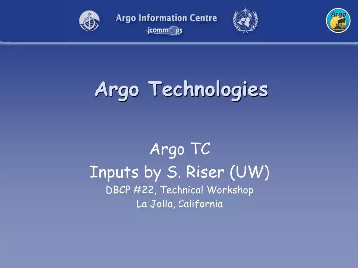 argo technologies