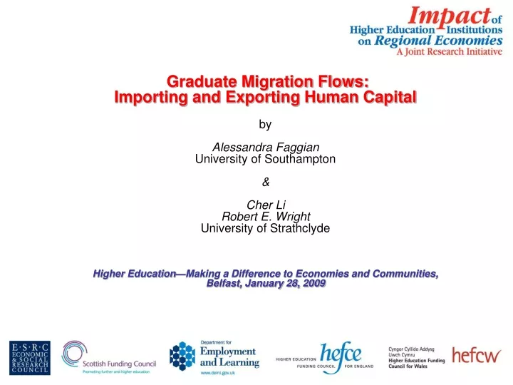 graduate migration flows importing and exporting