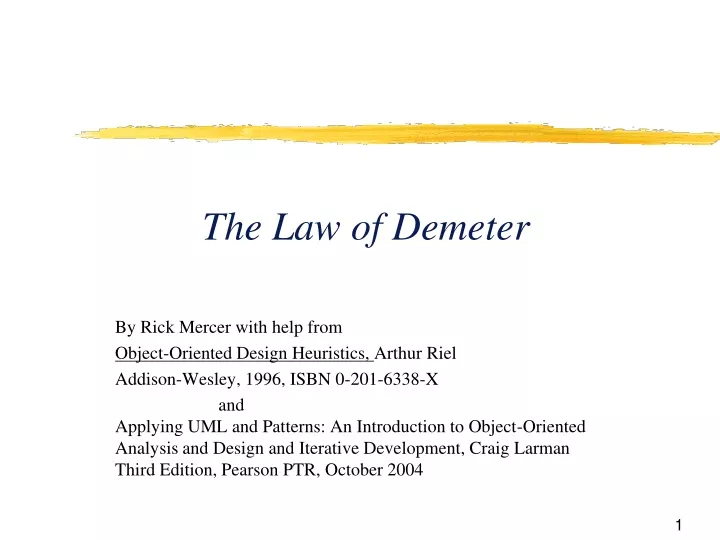 the law of demeter