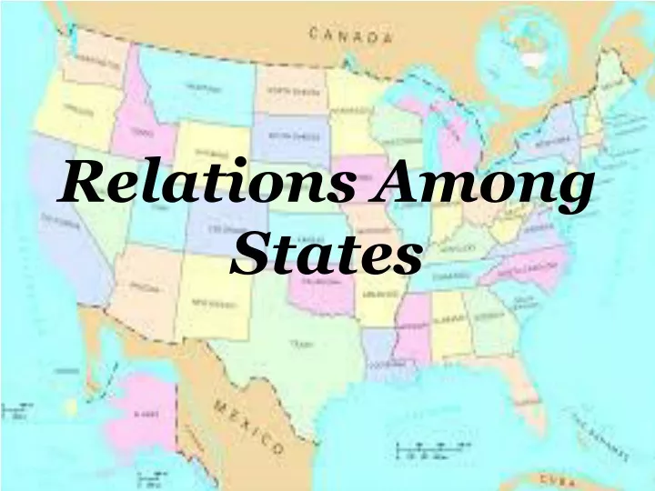 relations among states