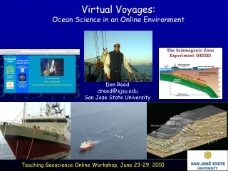 Teaching Geoscience Online Workshop, June 23-29, 2010