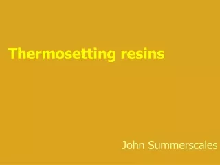 Thermosetting resins