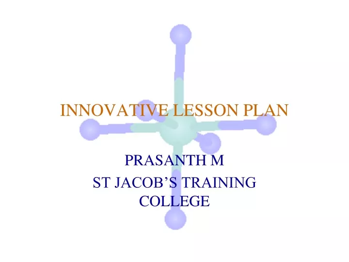innovative lesson plan