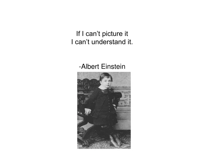 if i can t picture it i can t understand it albert einstein