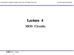 MOS Circuits: Combination & Sequential - Department of Computer Engineering, Prince of Songkla University - slide 1