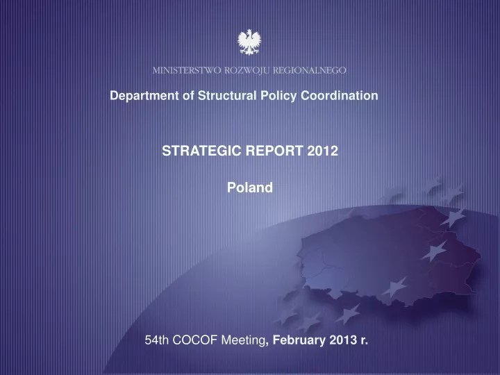 department of structural policy coordination
