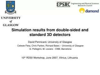 Simulation results from double-sided and standard 3D detectors