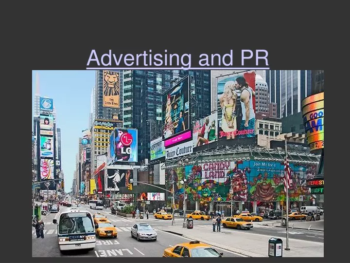 advertising and pr