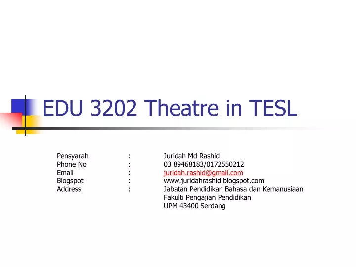 edu 3202 theatre in tesl