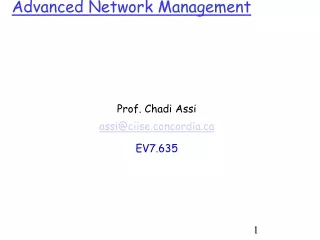 Advanced Network Management