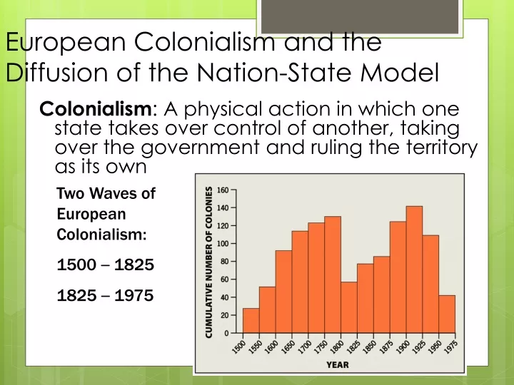 european colonialism and the diffusion of the nation state model