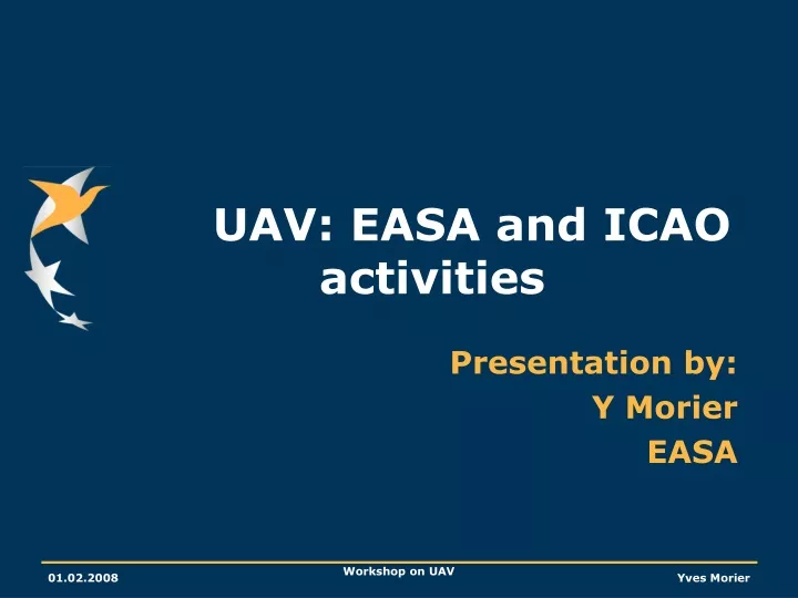 uav easa and icao activities
