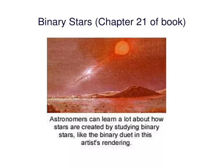 binary stars chapter 21 of book