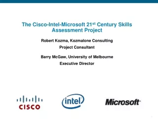 Cisco/Intel/MS  Education Sync Meeting