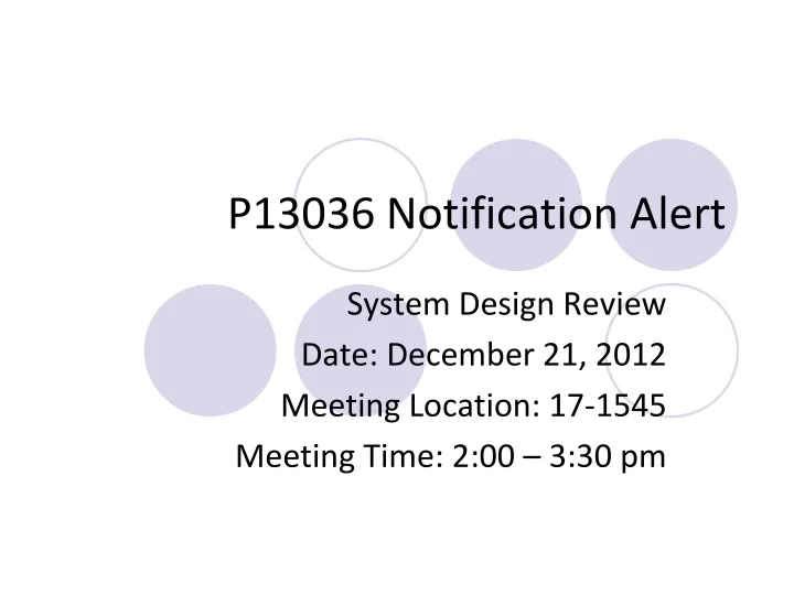 p13036 notification alert