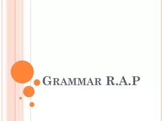 Grammar R.A.P