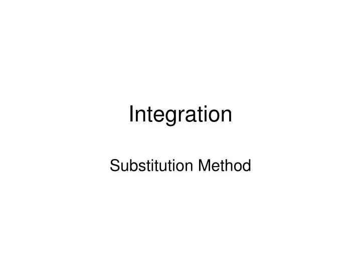 integration