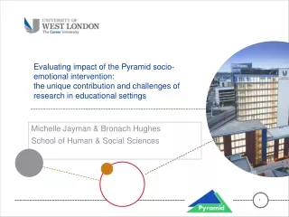 Evaluating impact of the Pyramid socio- emotional intervention: