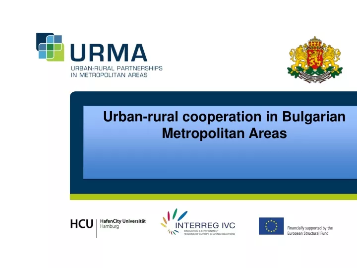 urban rural cooperation in bulgarian metropolitan