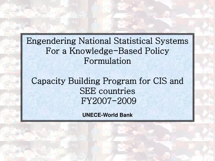 engendering national statistical systems