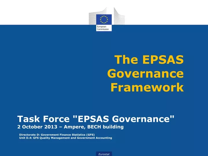 the epsas governance framework