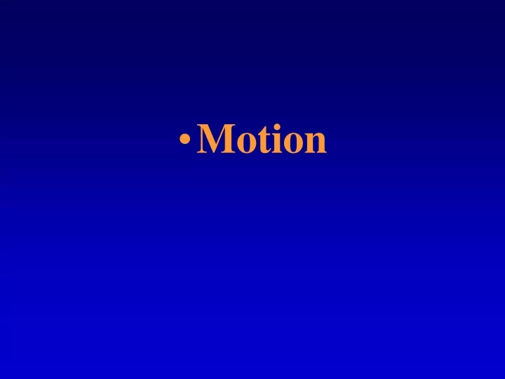 motion